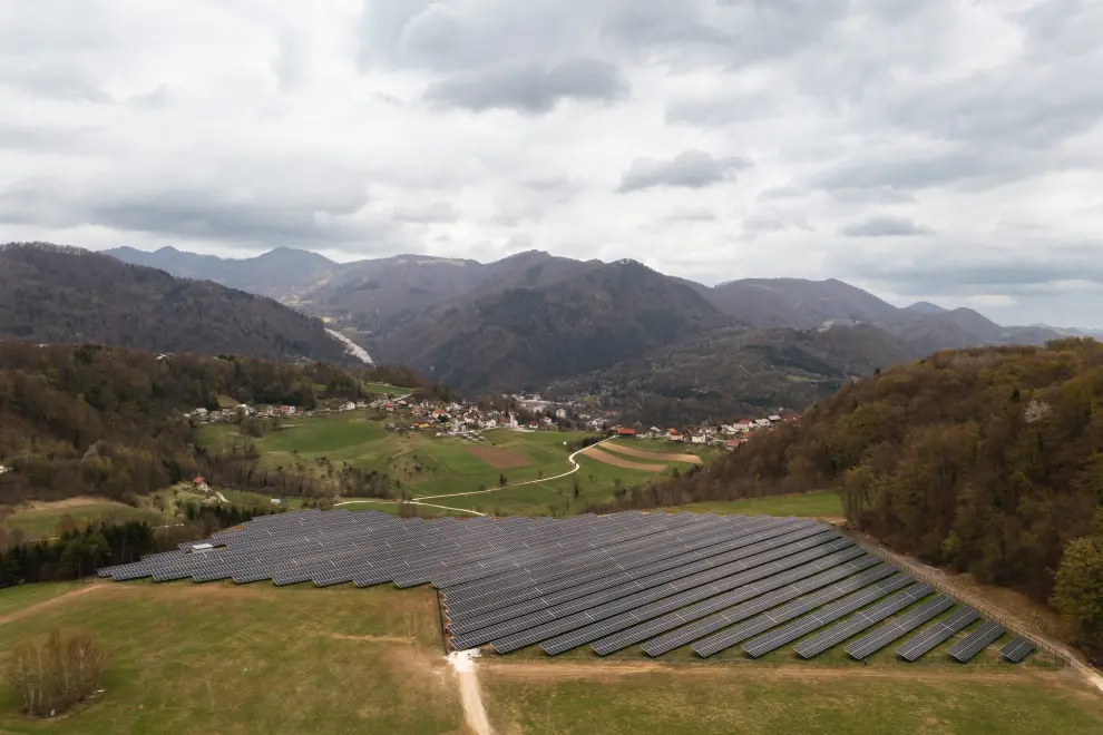 The Prapretno solar plant. Photo: Žiga Intihar