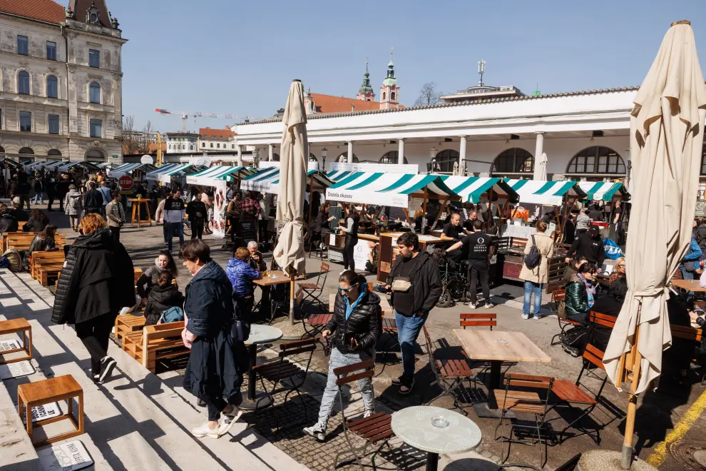 Open Kitchen, Ljubljana's popular outdoor food market, opens for its 12th season. Photo: Nebojša Tejić/STA