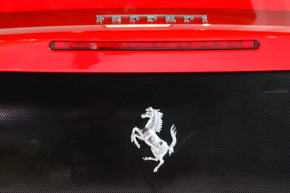 The Ferrari horse logo. Photo: Aljoša Rehar/STA