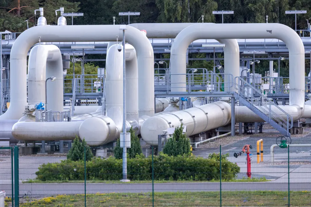A gas pipeline system in Lubmin, Germany. Photo: dpa/STA